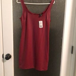 27- Forever 21 faux leather Burgundy/red dress